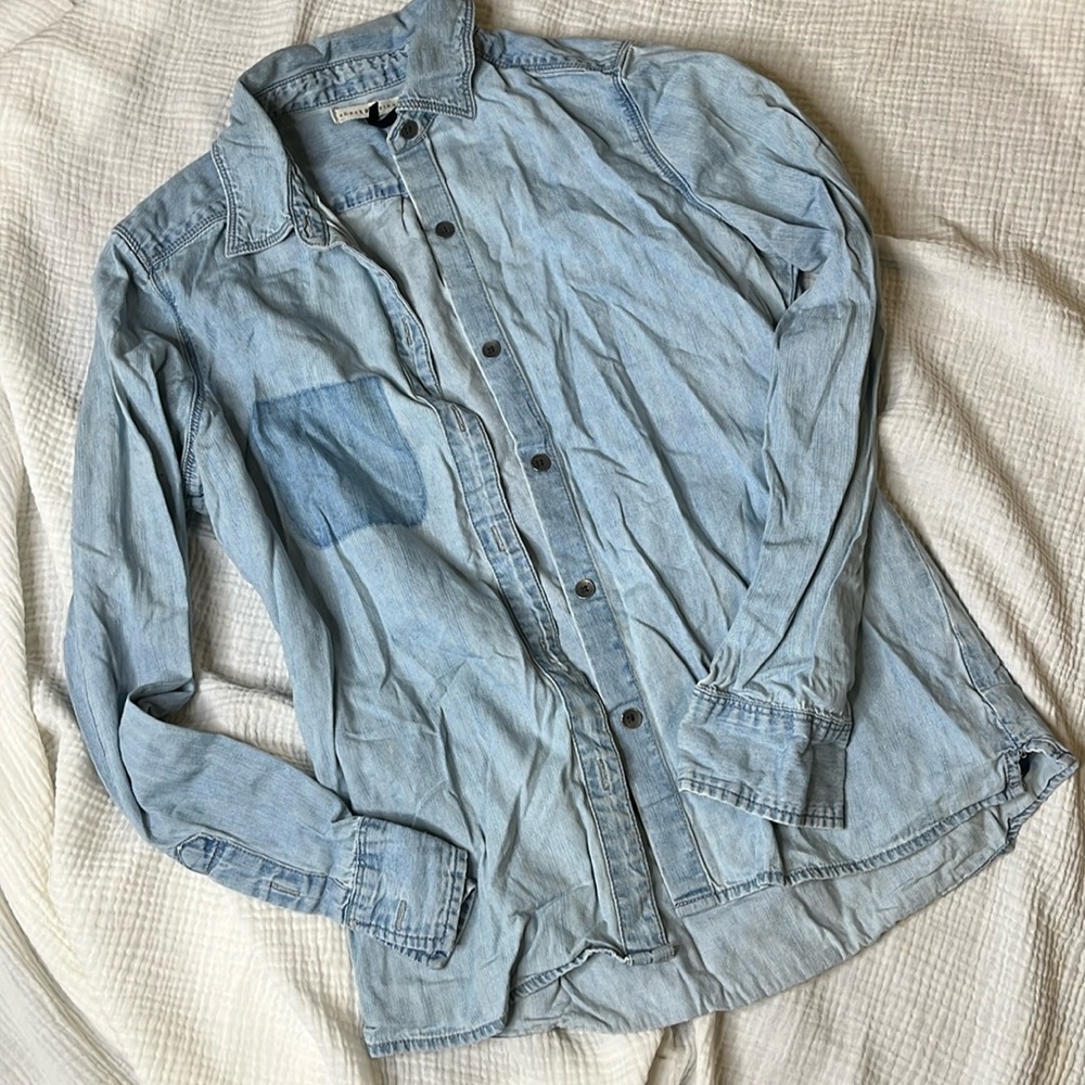 Denim button up